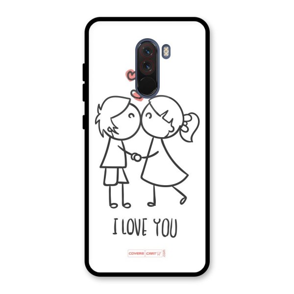 I Love You Glass Back Case for Poco F1