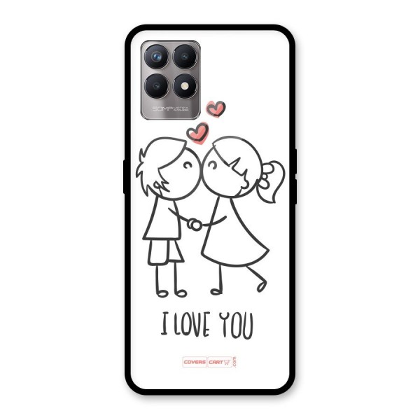 I Love You Glass Back Case for Realme 8i