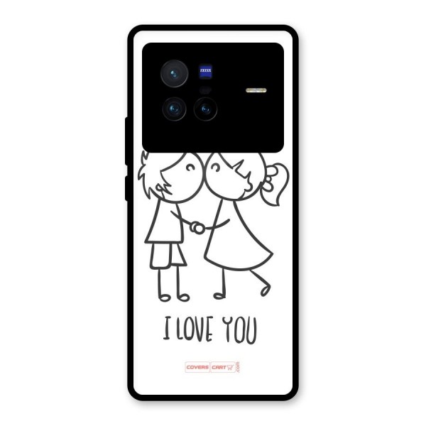 I Love You Glass Back Case for Vivo X80