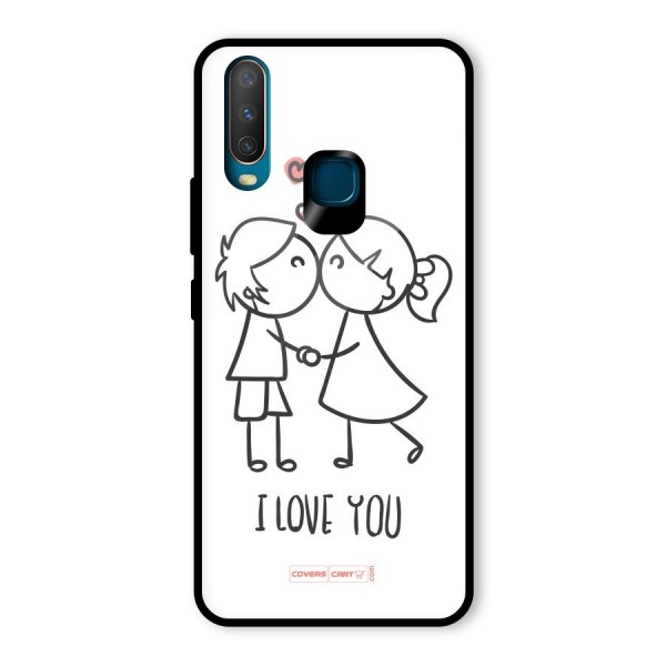 I Love You Glass Back Case for Vivo Y12