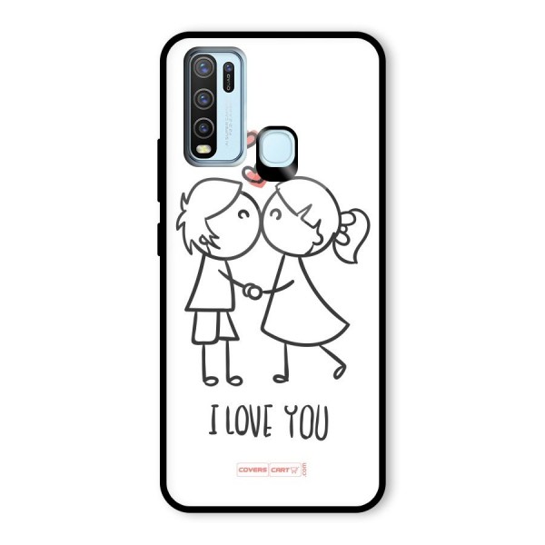 I Love You Glass Back Case for Vivo Y50