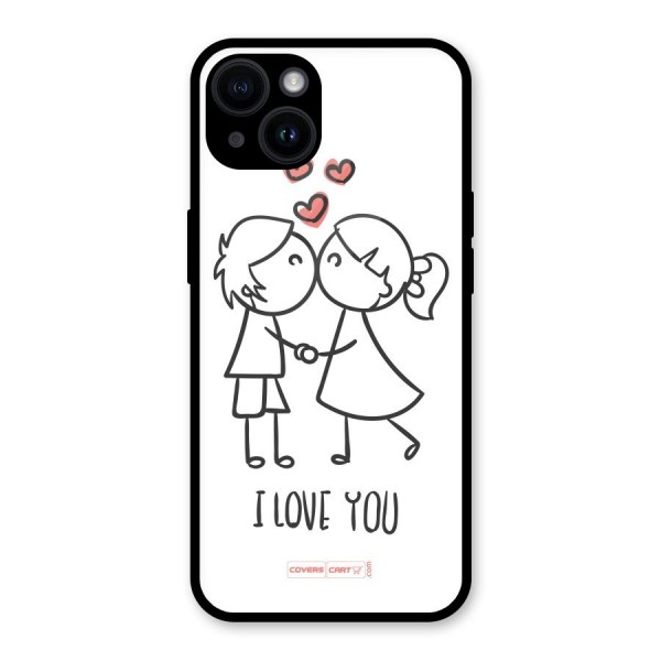 I Love You Glass Back Case for iPhone 14