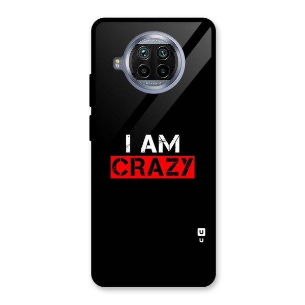 I am Crazy Glass Back Case for Mi 10i