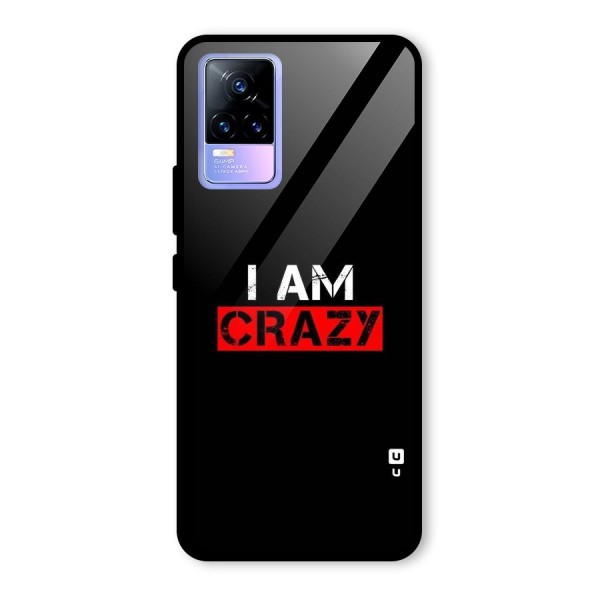 I am Crazy Glass Back Case for Vivo Y73