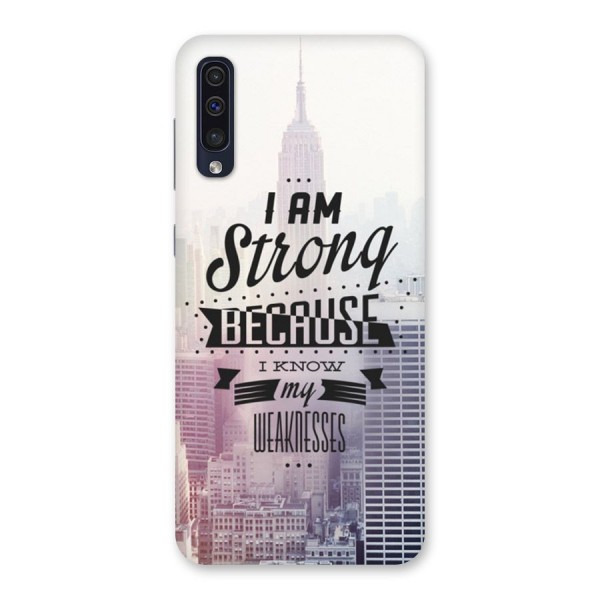 I am Strong Back Case for Galaxy A50