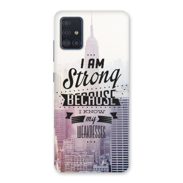 I am Strong Back Case for Galaxy A51