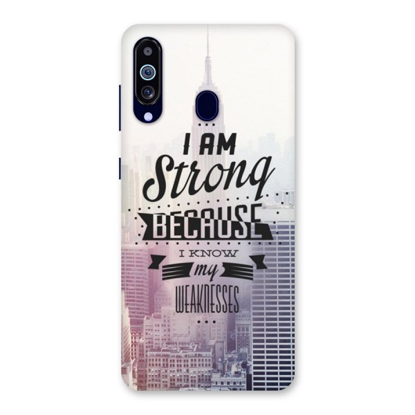 I am Strong Back Case for Galaxy A60