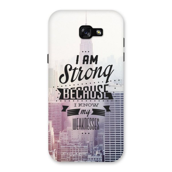 I am Strong Back Case for Galaxy A7 (2017)