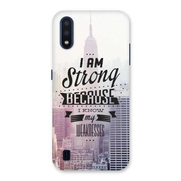 I am Strong Back Case for Galaxy M01