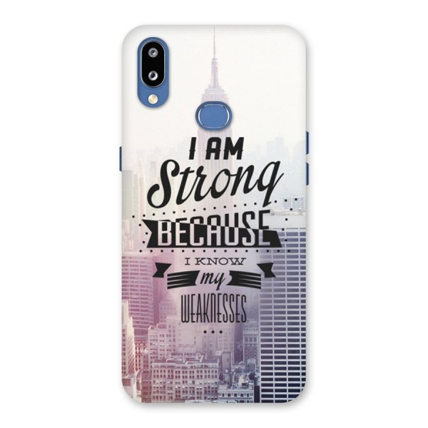 I am Strong Back Case for Galaxy M01s