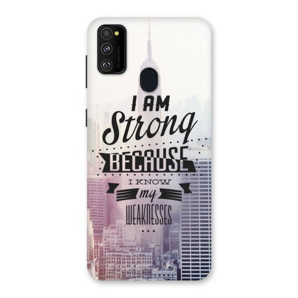 I am Strong Back Case for Galaxy M21