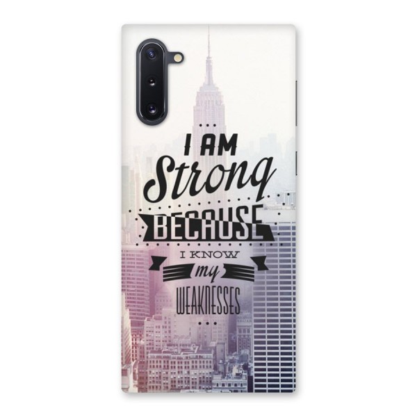 I am Strong Back Case for Galaxy Note 10