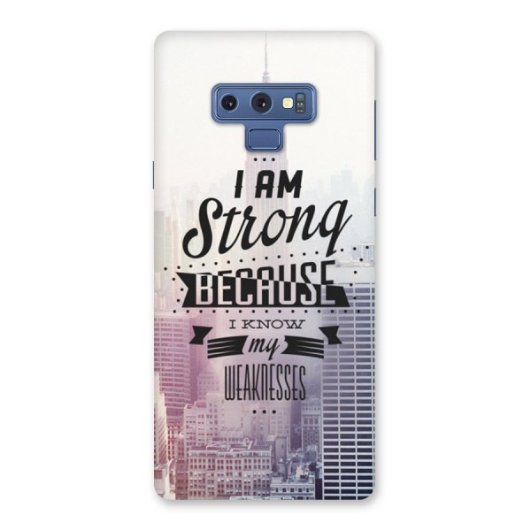 I am Strong Back Case for Galaxy Note 9