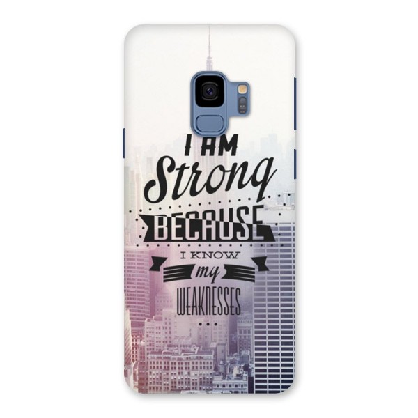 I am Strong Back Case for Galaxy S9