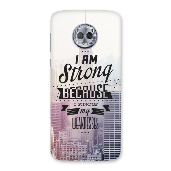 I am Strong Back Case for Moto G6