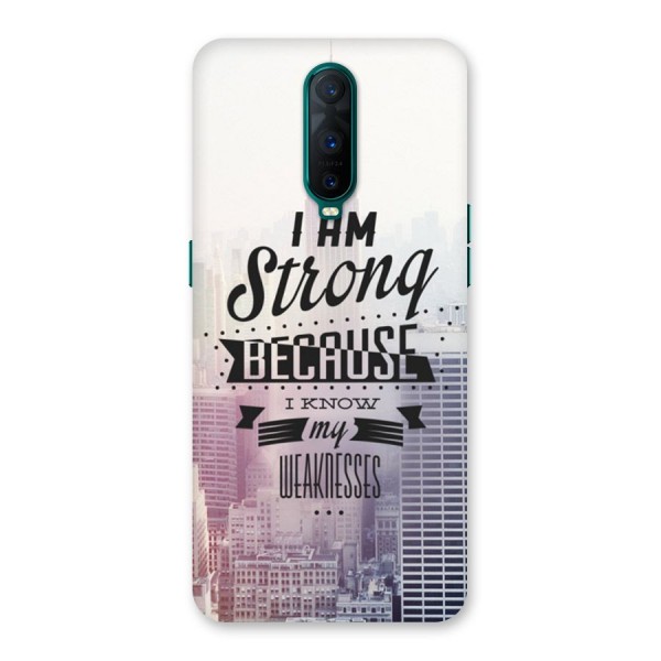 I am Strong Back Case for Oppo R17 Pro