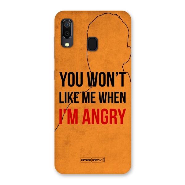 I m Angry Back Case for Galaxy A20