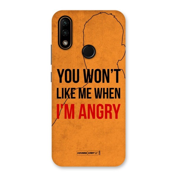 I m Angry Back Case for Lenovo A6 Note