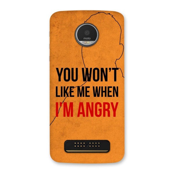 I m Angry Back Case for Moto Z Play