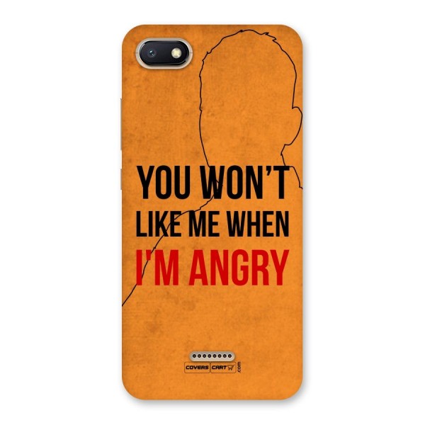 I m Angry Back Case for Redmi 6A