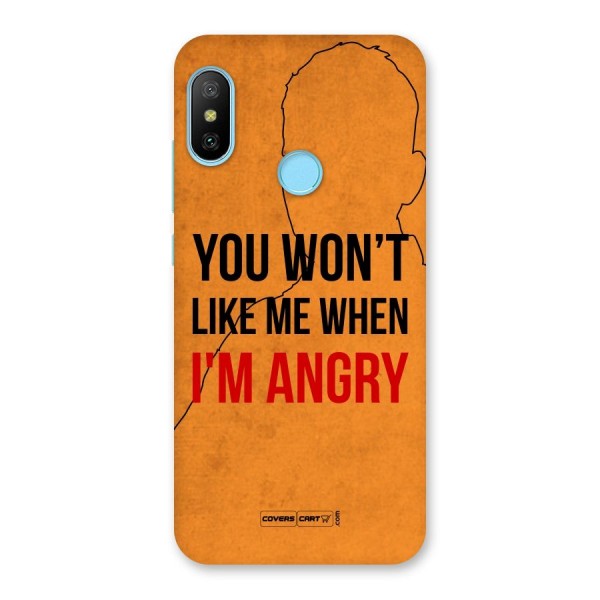 I m Angry Back Case for Redmi 6 Pro