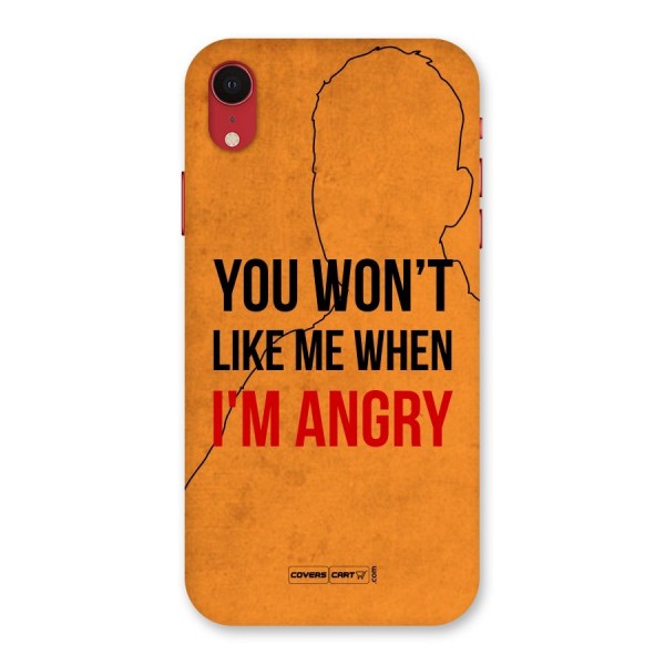 I m Angry Back Case for iPhone XR