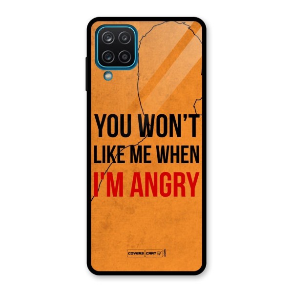 I m Angry Glass Back Case for Galaxy A12