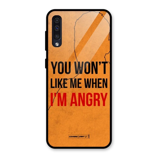 I m Angry Glass Back Case for Galaxy A50s