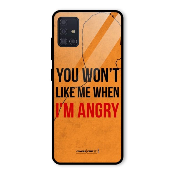 I m Angry Glass Back Case for Galaxy A51