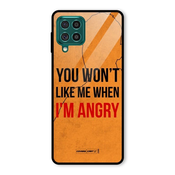 I m Angry Glass Back Case for Galaxy F62