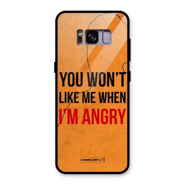 I m Angry Glass Back Case for Galaxy S8