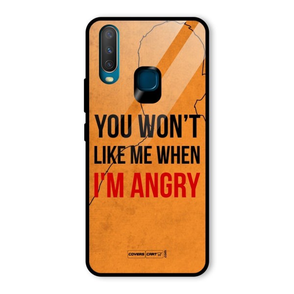 I m Angry Glass Back Case for Vivo Y12