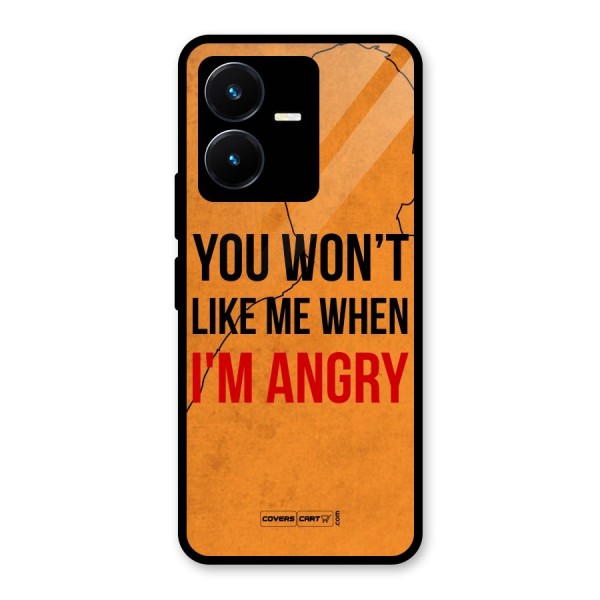 I m Angry Glass Back Case for Vivo Y22