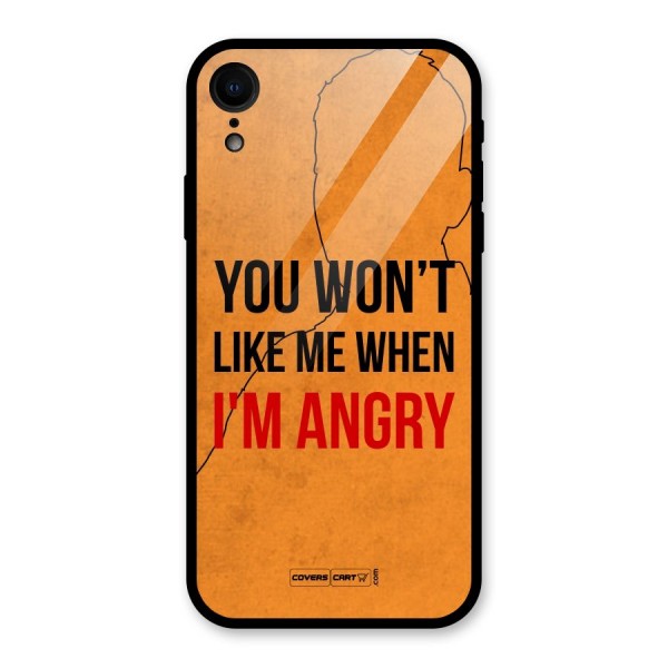 I m Angry Glass Back Case for XR