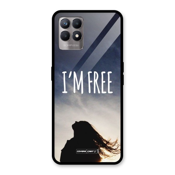 I m Free Glass Back Case for Realme 8i