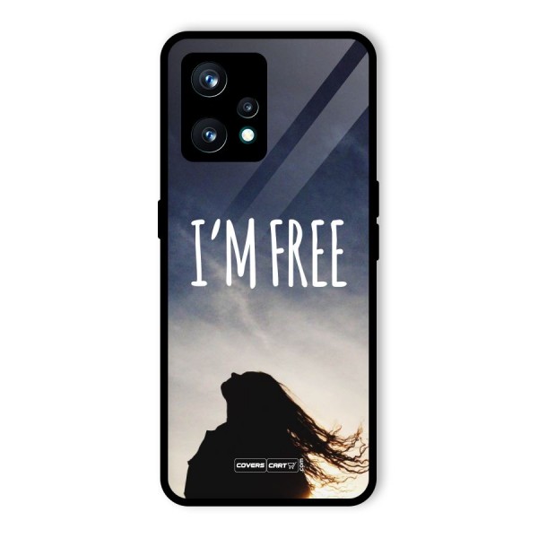 I m Free Glass Back Case for Realme 9