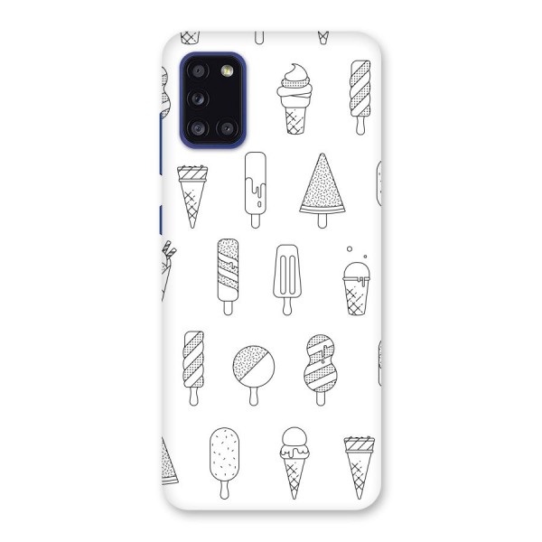 Ice Cream Lines Back Case for Galaxy A31