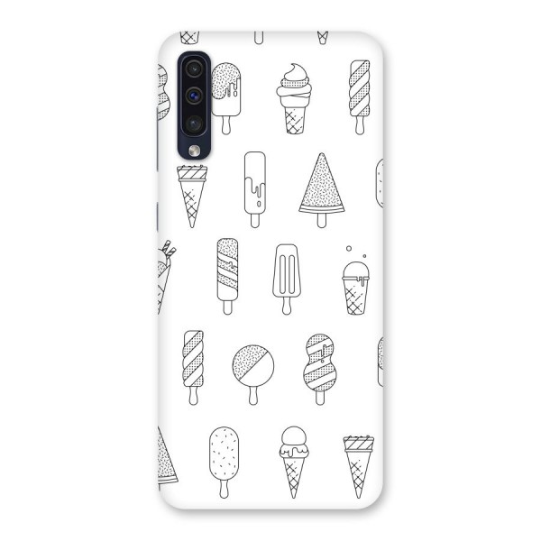 Ice Cream Lines Back Case for Galaxy A50