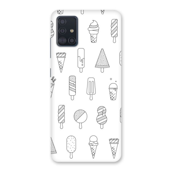 Ice Cream Lines Back Case for Galaxy A51