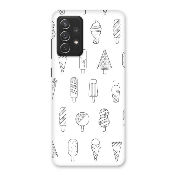 Ice Cream Lines Back Case for Galaxy A72