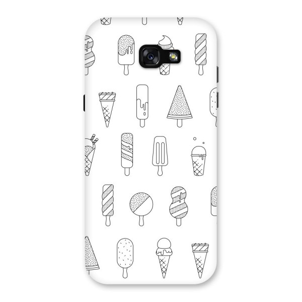 Ice Cream Lines Back Case for Galaxy A7 (2017)