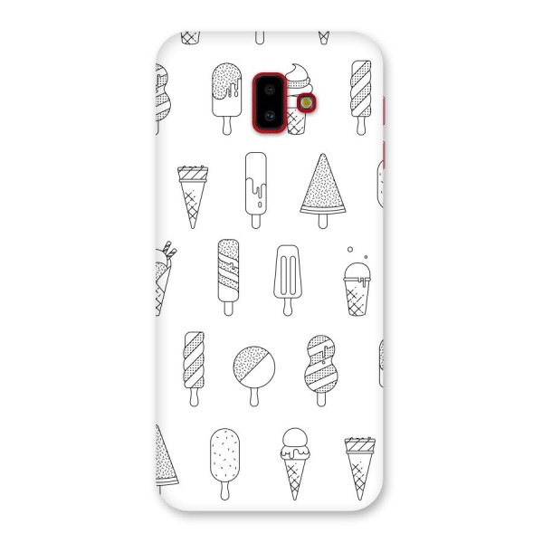 Ice Cream Lines Back Case for Galaxy J6 Plus