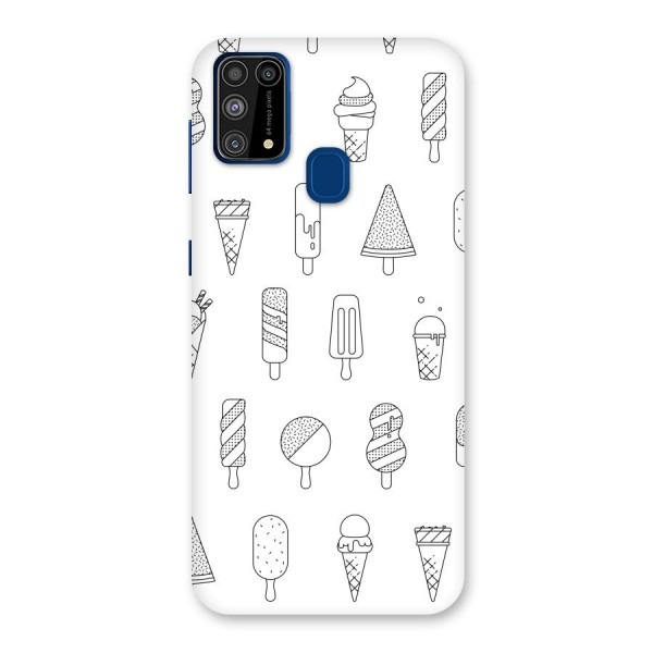 Ice Cream Lines Back Case for Galaxy M31