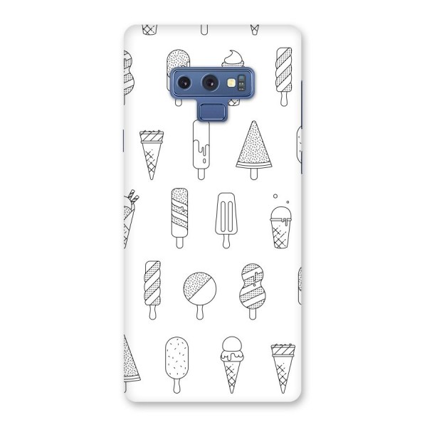 Ice Cream Lines Back Case for Galaxy Note 9