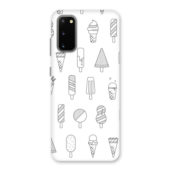 Ice Cream Lines Back Case for Galaxy S20