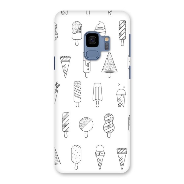 Ice Cream Lines Back Case for Galaxy S9