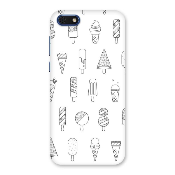 Ice Cream Lines Back Case for Honor 7s