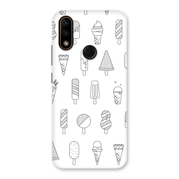 Ice Cream Lines Back Case for Lenovo A6 Note