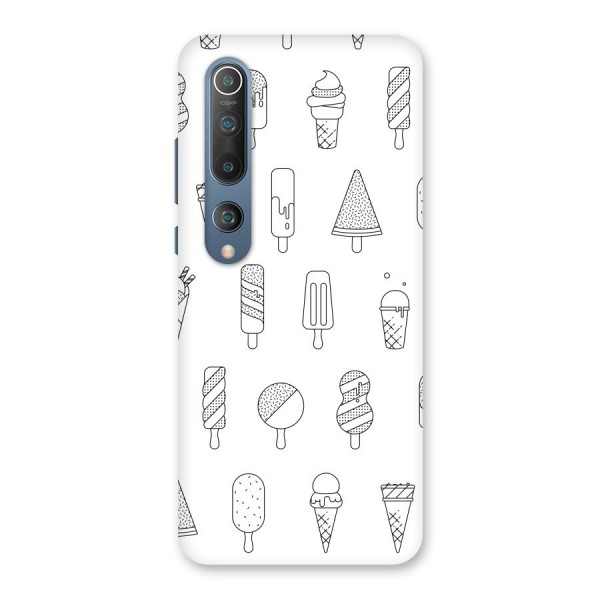 Ice Cream Lines Back Case for Mi 10