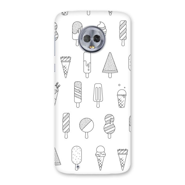 Ice Cream Lines Back Case for Moto G6